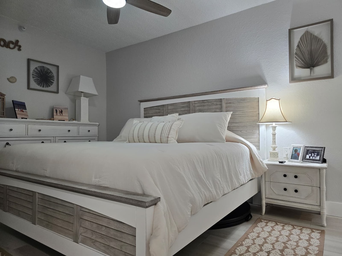 Intracoastal waterway sunset view from Unit 107 balcony