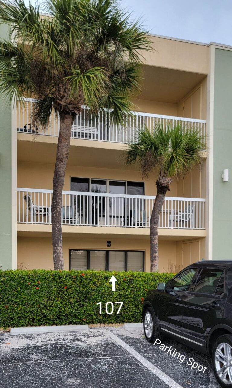 Intracoastal waterway evening view from Unit 107 balcony