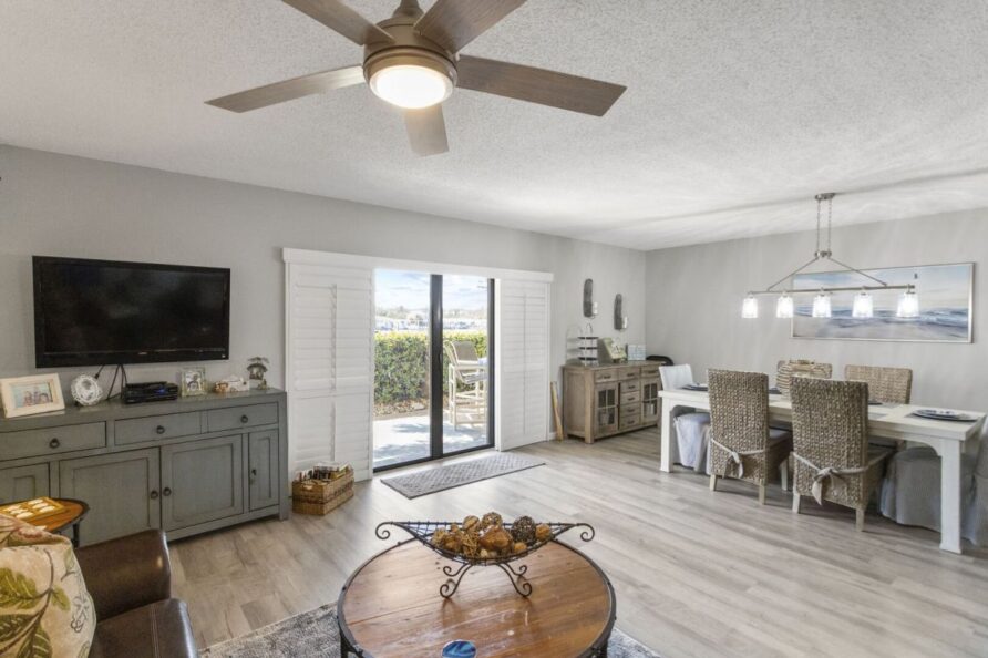 Bathroom with shower - beachfront condo Unit 107
